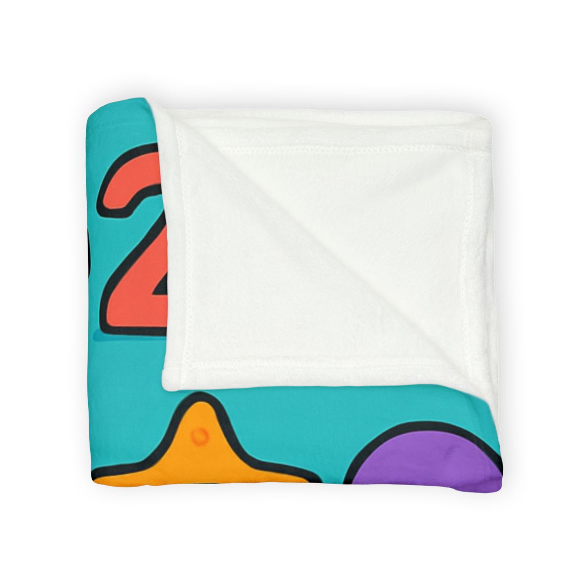 The Coral Reef Number Parade decorative home blankets