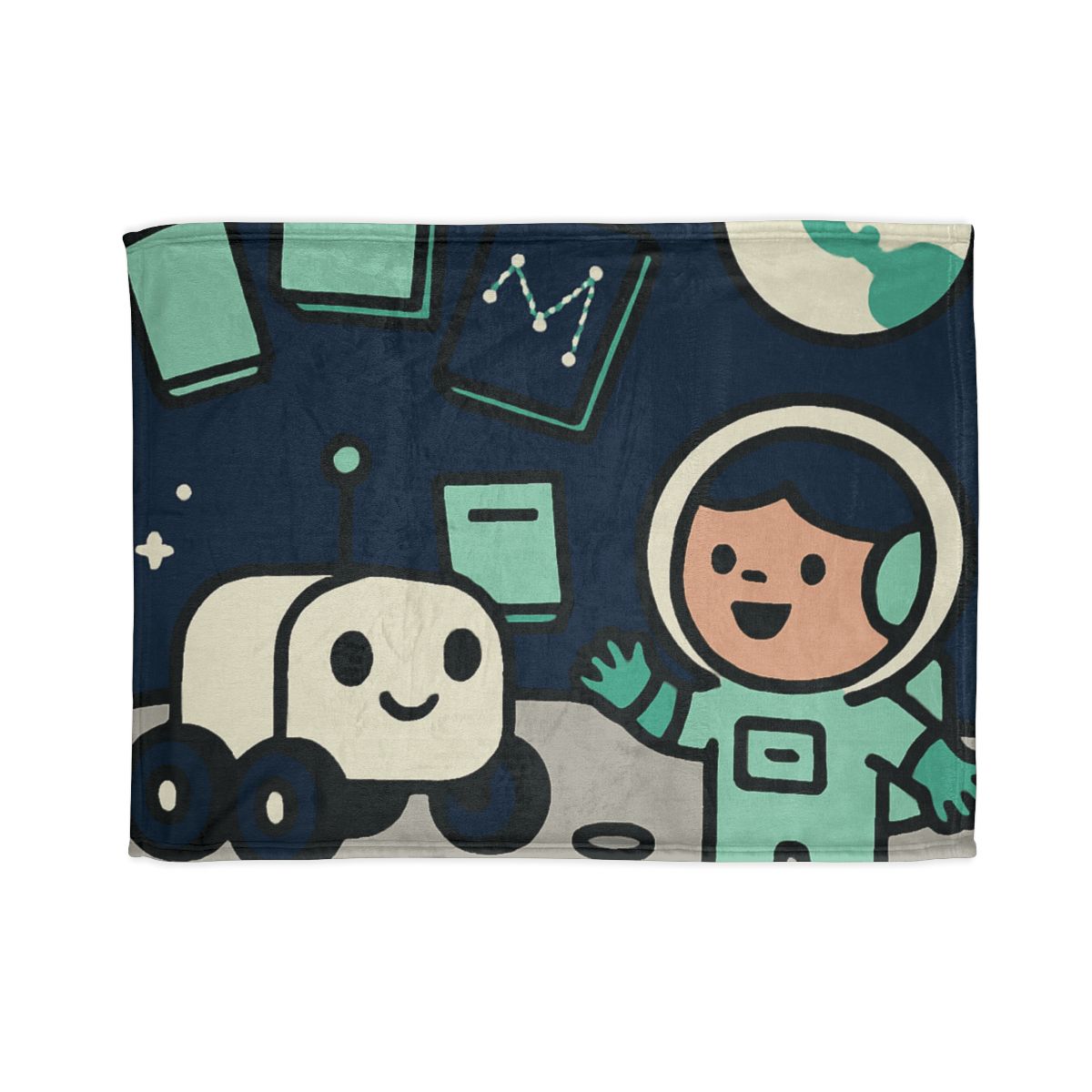 The Moonlit Library Rover unique gift blanketscustom blankets