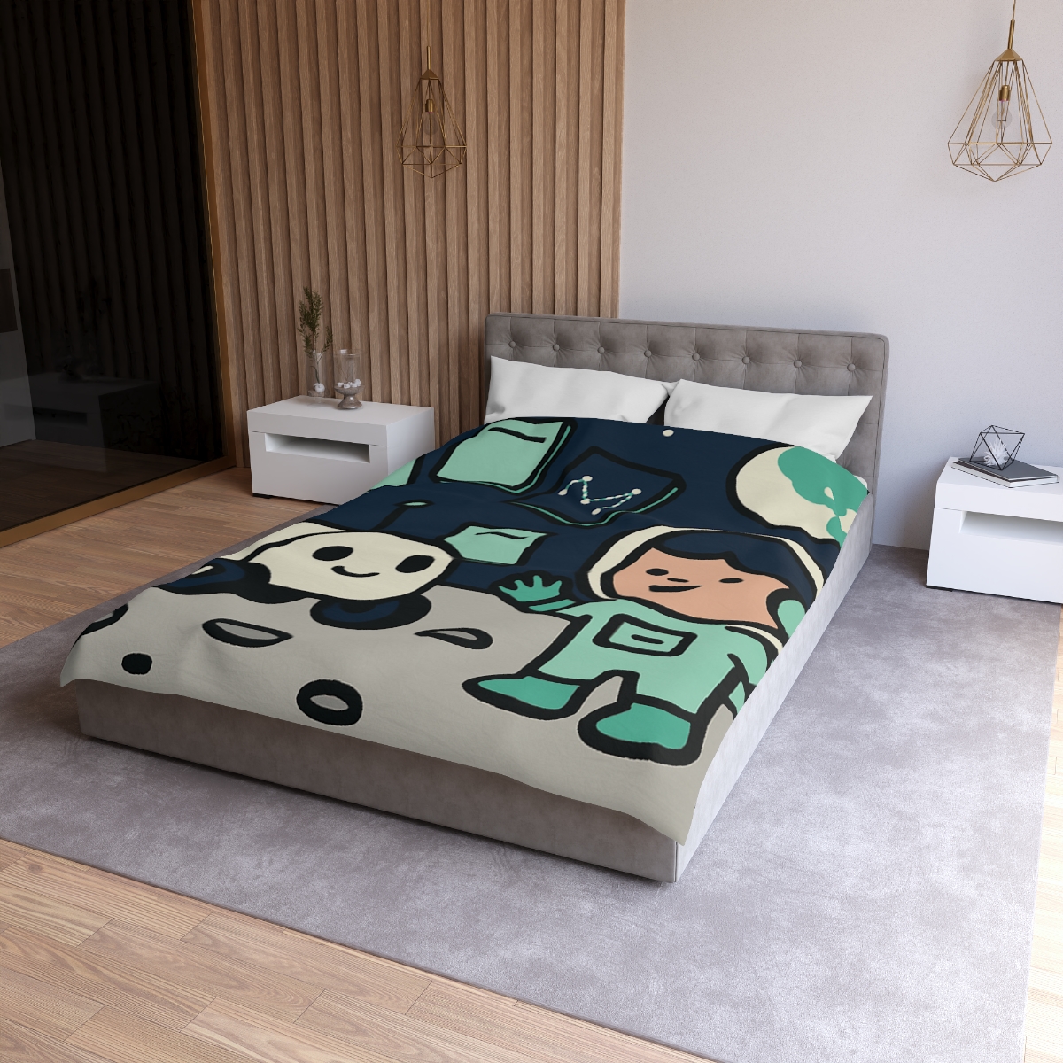 The Moonlit Library Rover warm winter duvets