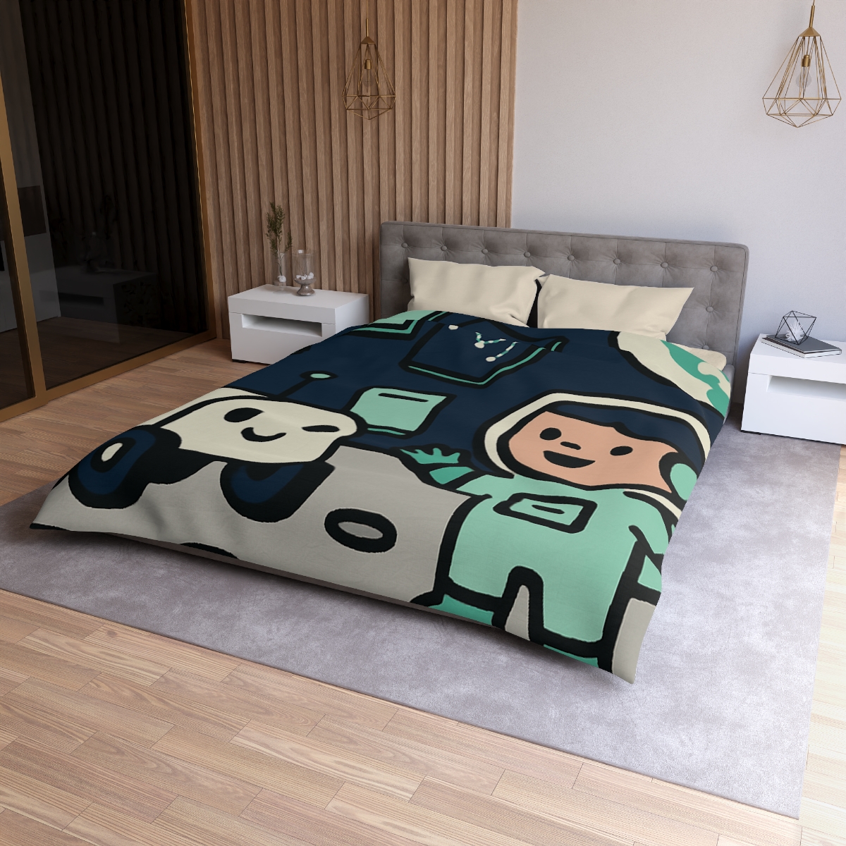 The Moonlit Library Rover warm winter duvets