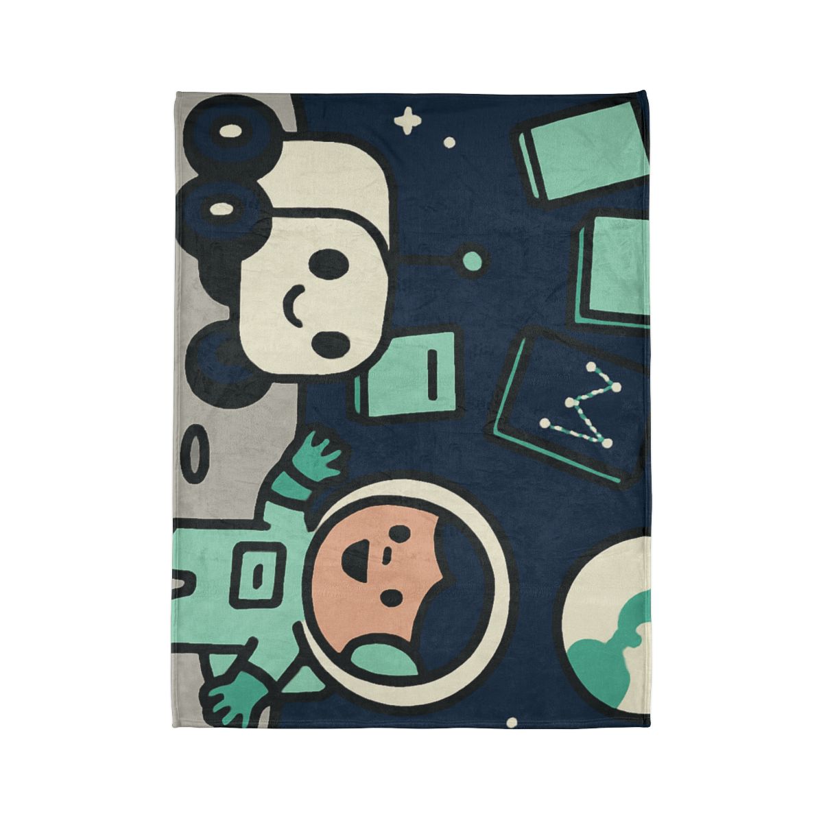 The Moonlit Library Rover unique gift blanketscustom blankets