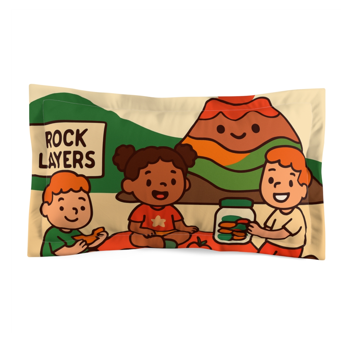 The Volcano Science Picnic gift pillows for home