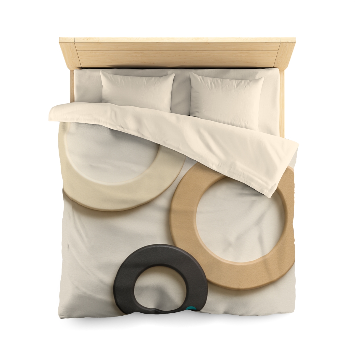 Three Balanced Rings personalized bedding duvets