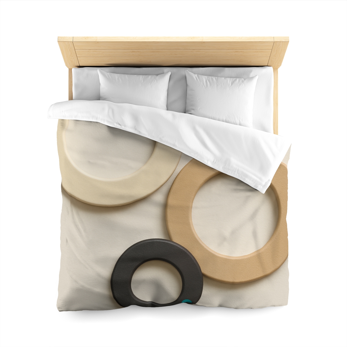 Three Balanced Rings personalized bedding duvets