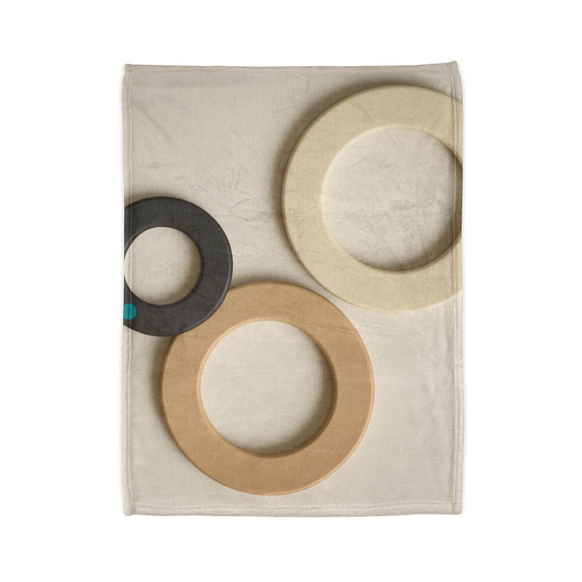 Three Balanced Rings personalized cozy blankets