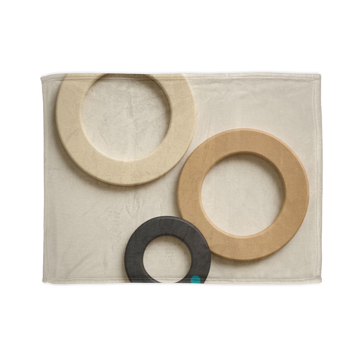 Three Balanced Rings personalized cozy blankets