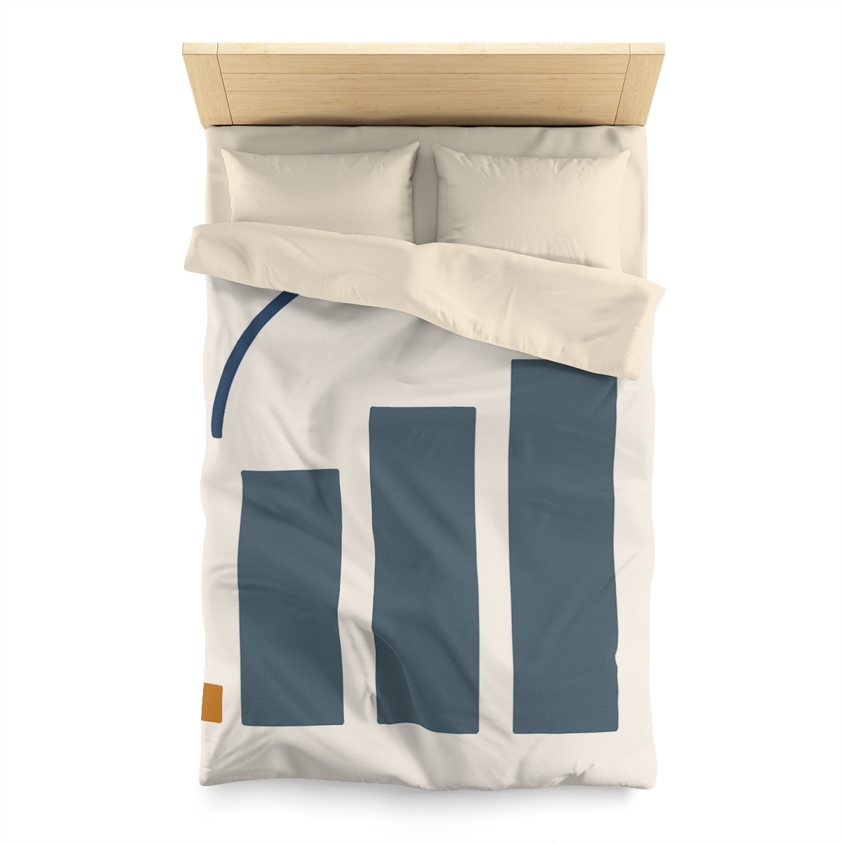 Three Bars With Hanging Arc designer printed duvets