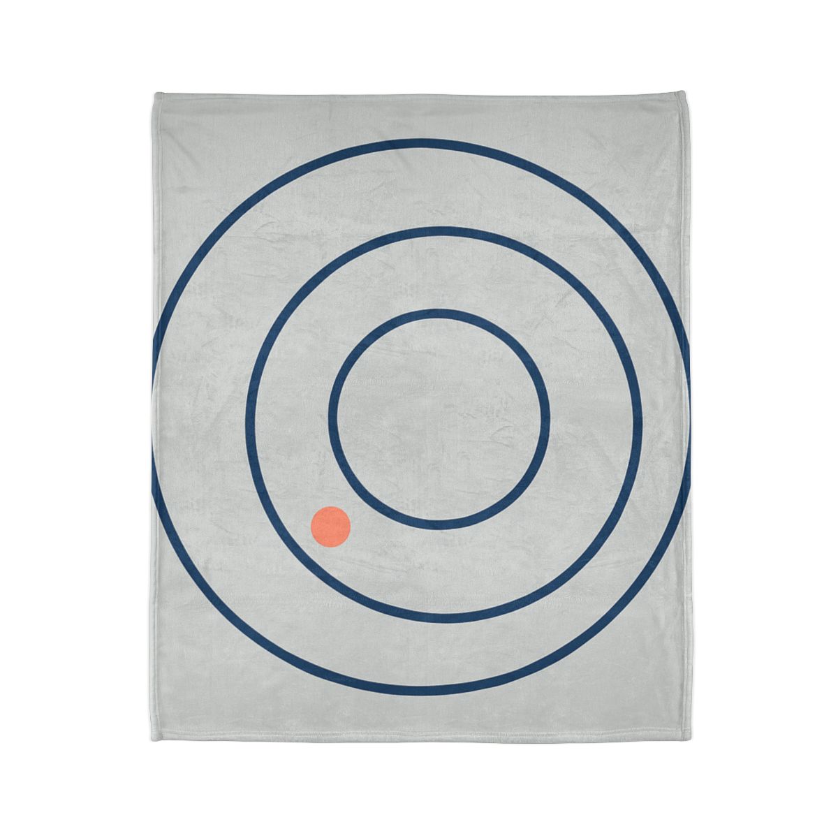 Three Calm Rings With Accent Dot designer printed blankets