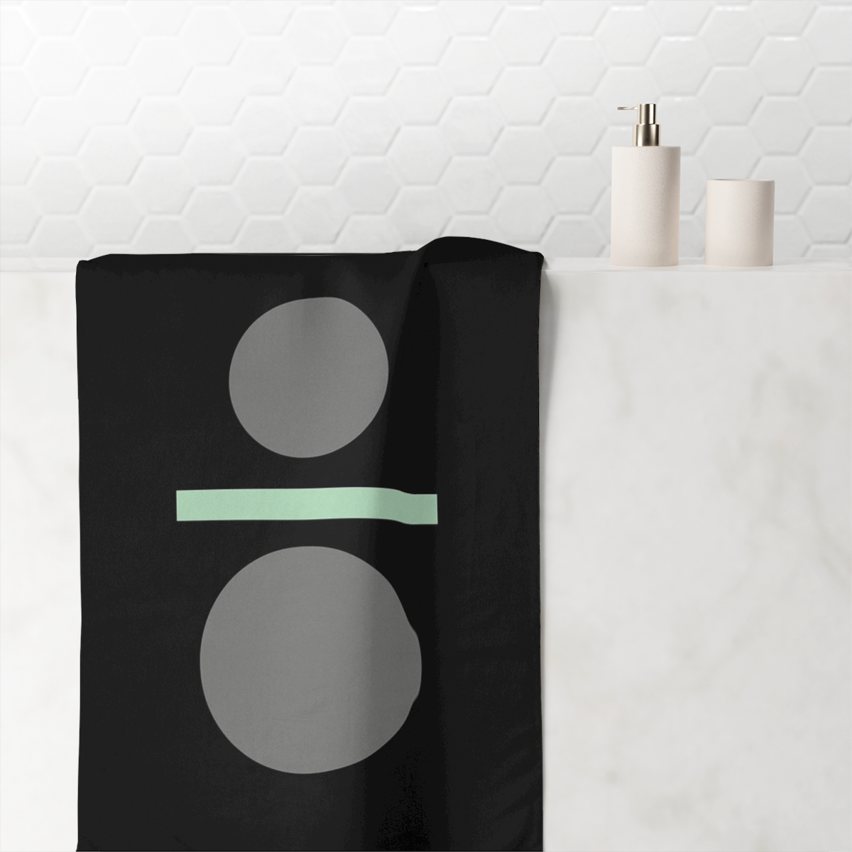 Three Circles With Nebula Bridge decorative home towelscustom towels