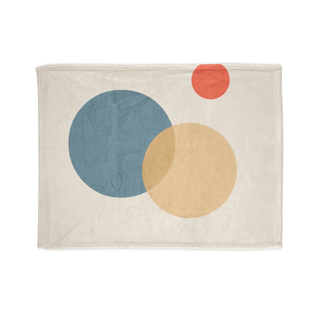 Three Circles With Quiet Overlap designer printed blankets
