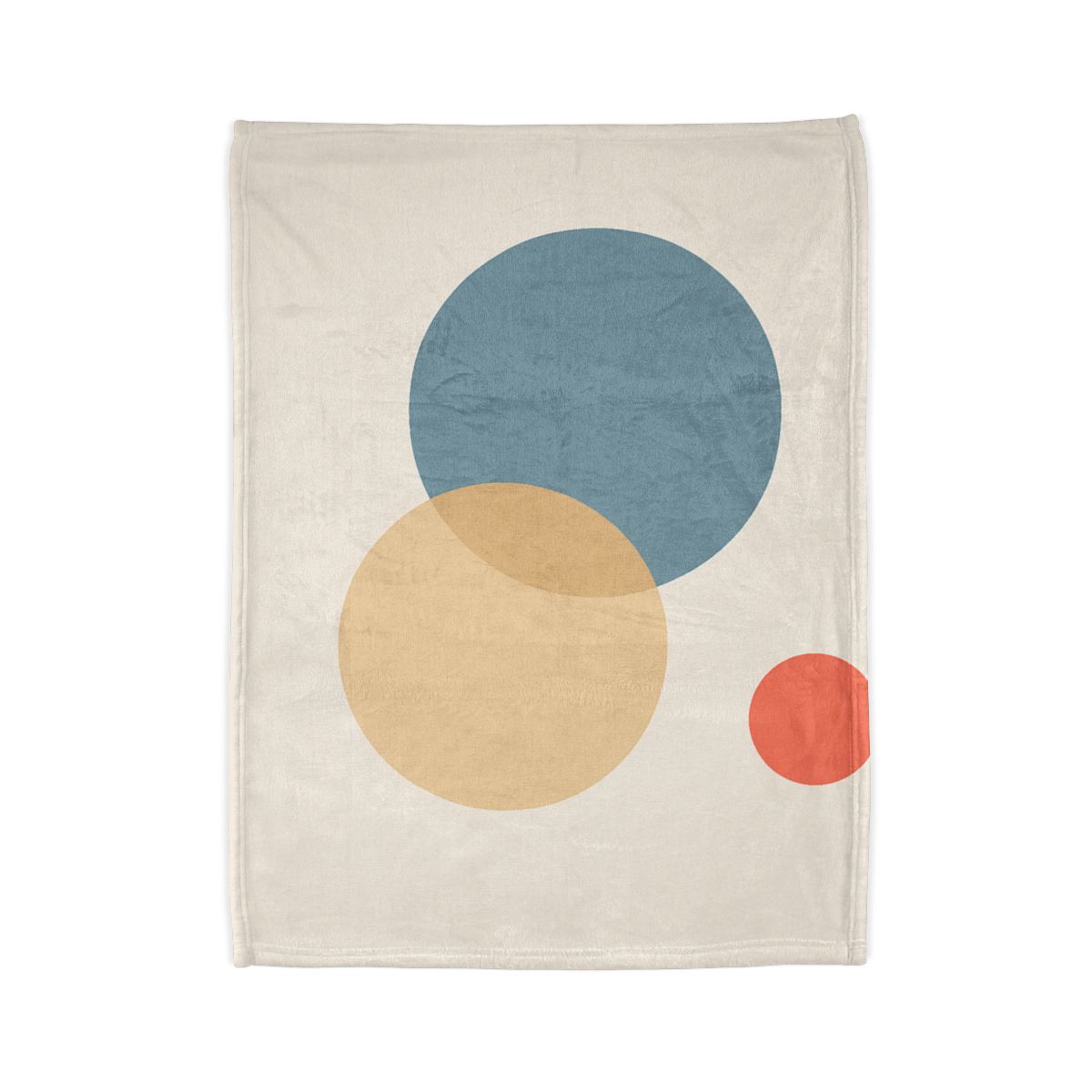 Three Circles With Quiet Overlap designer printed blankets
