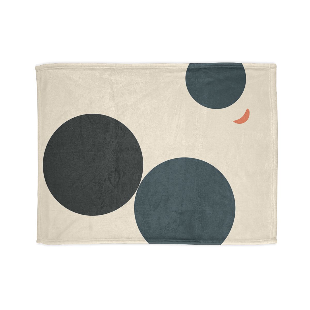 Three Circles With Shared Edge designer printed blankets