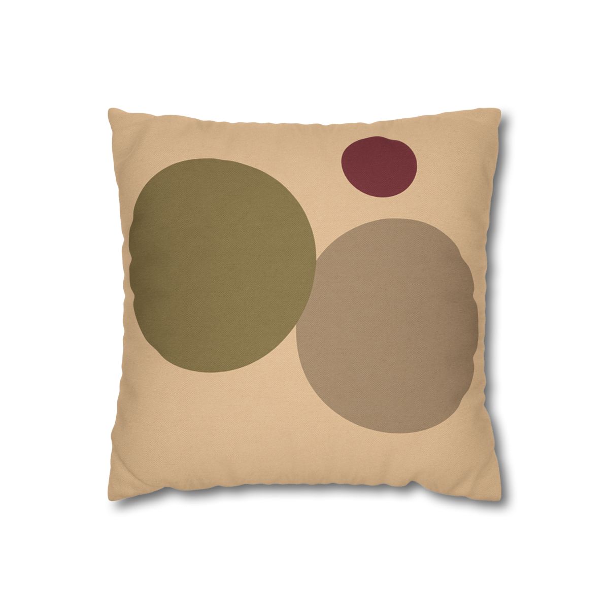 Three Circles With Shared Edge soft cotton pillow cases