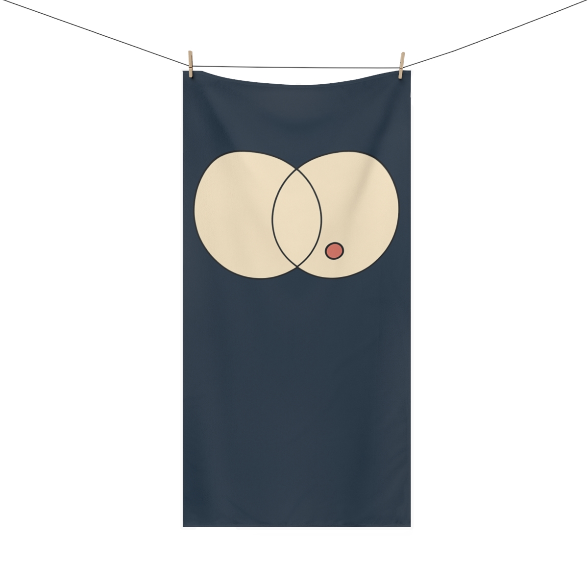 Three Haloed Circles custom towels