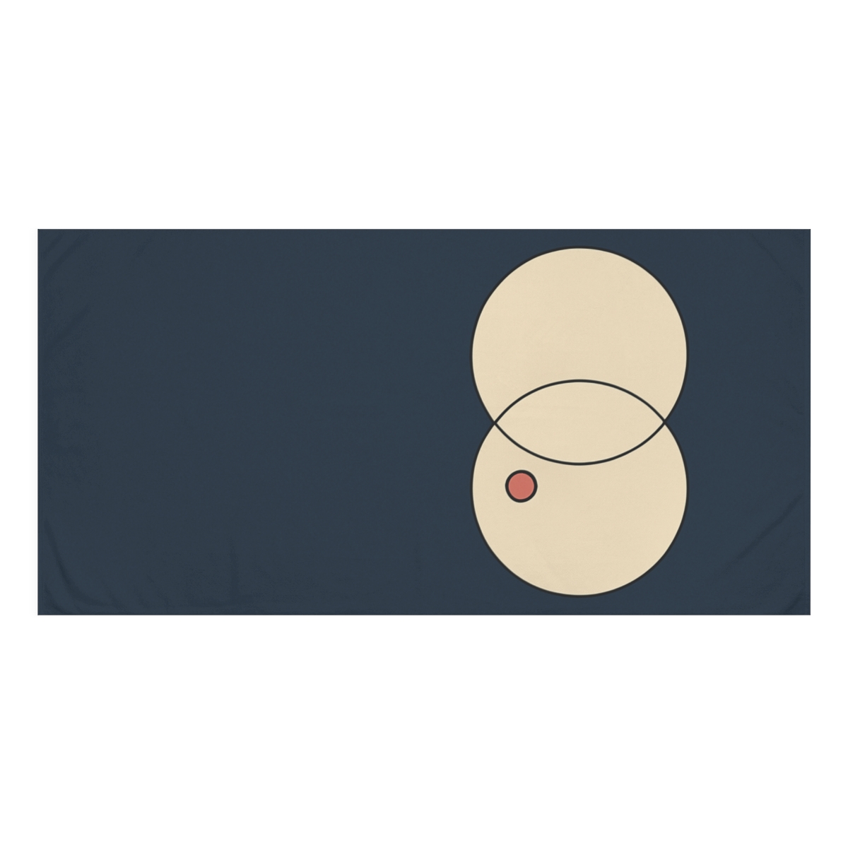 Three Haloed Circles custom towels
