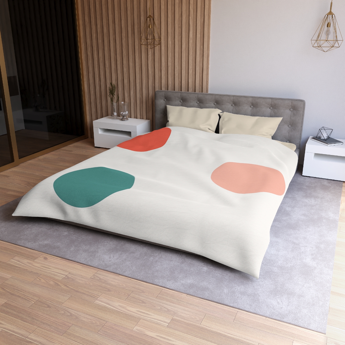 Three Point Triangle Rhythm custom duvets