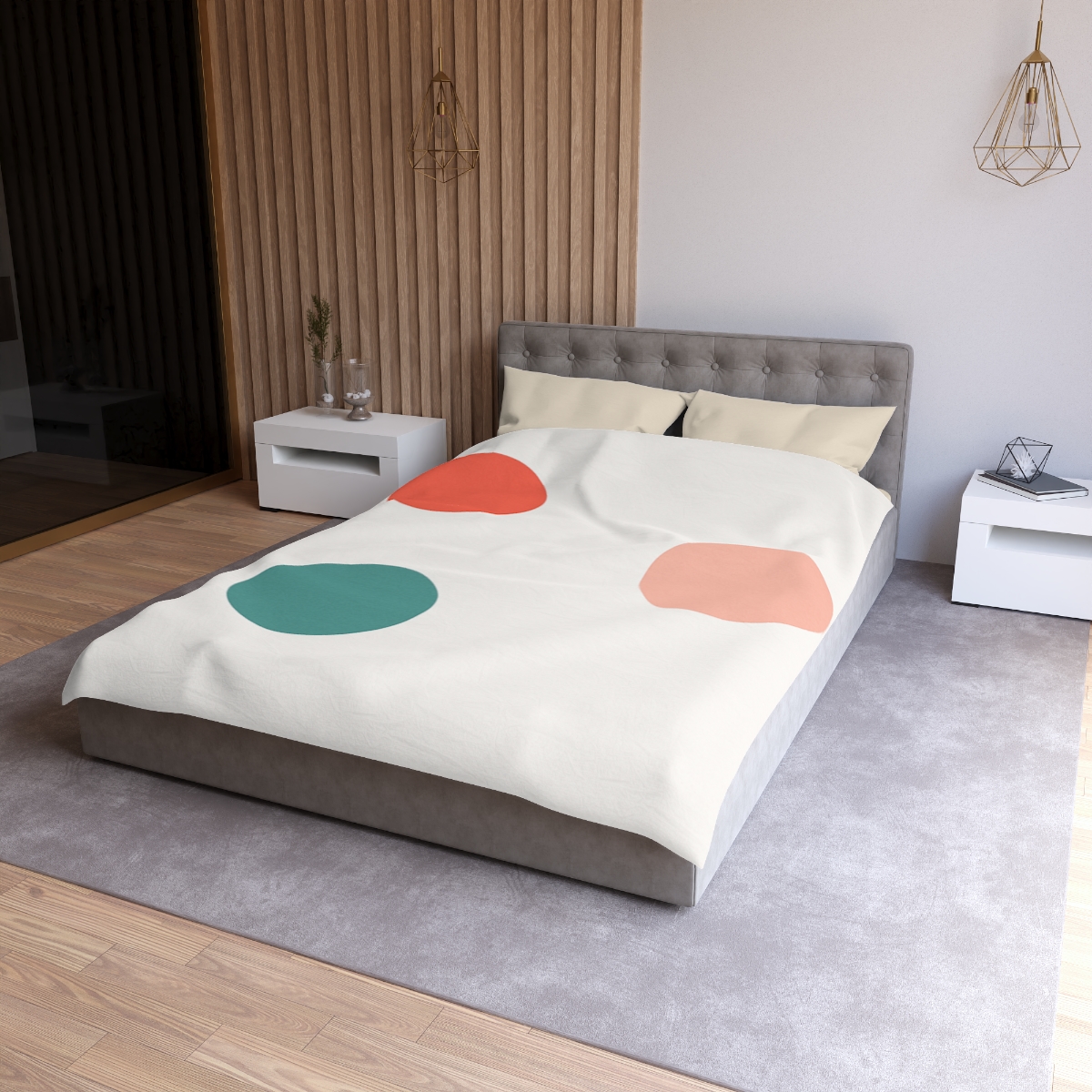 Three Point Triangle Rhythm custom duvets