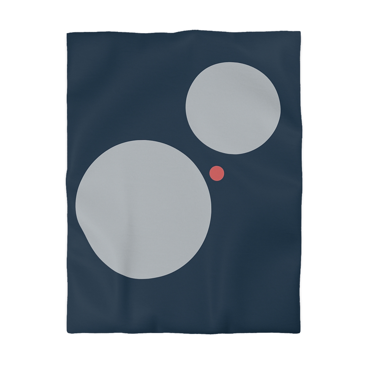 Three Quiet Circles designer printed duvets