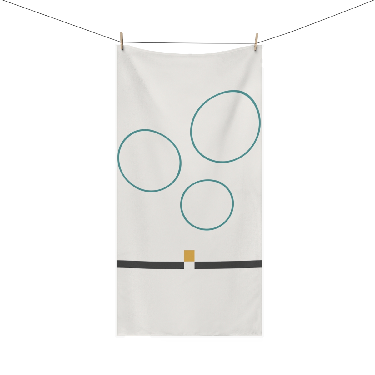 Three Rings And A Split Bar trendy hand towels