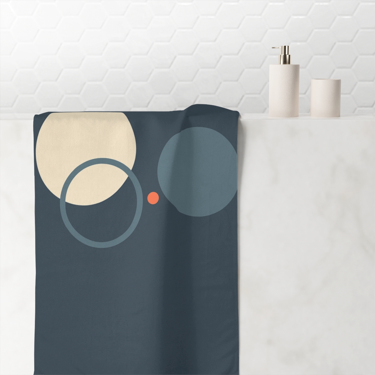 Three Rings With Quiet Offset stylish beach towels