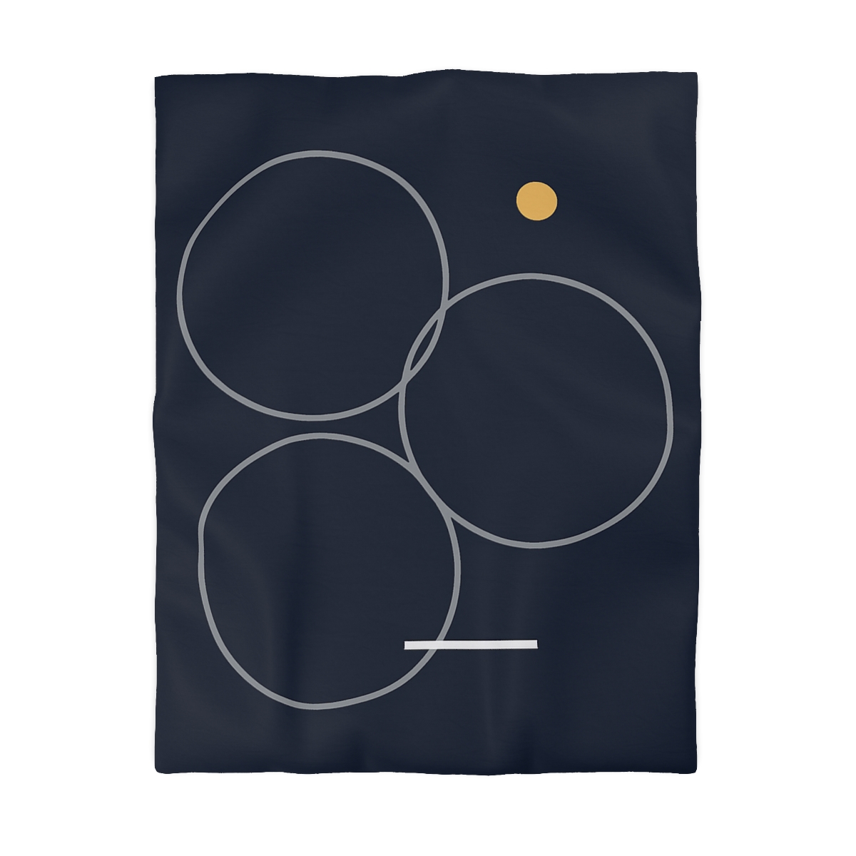 Three Rings With Shared Tangent Bar designer printed duvets