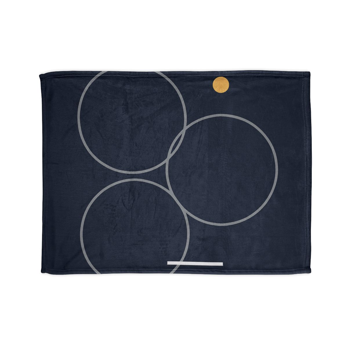 Three Rings With Shared Tangent Bar soft fleece blankets