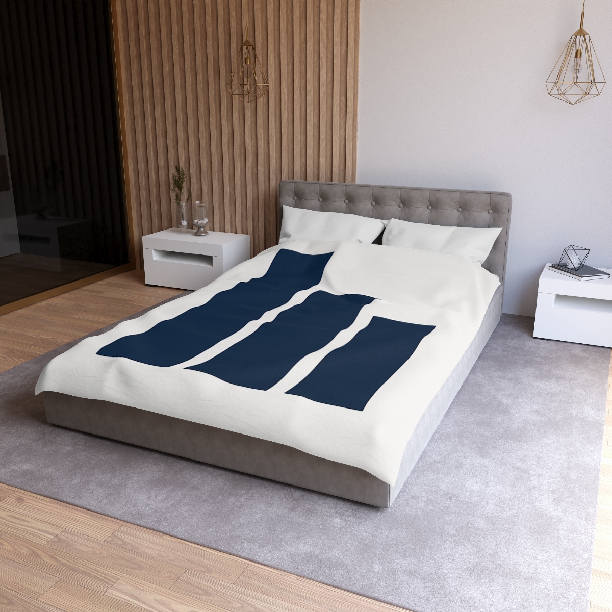 Three Vertical Bars With Balanced Gap warm winter duvets