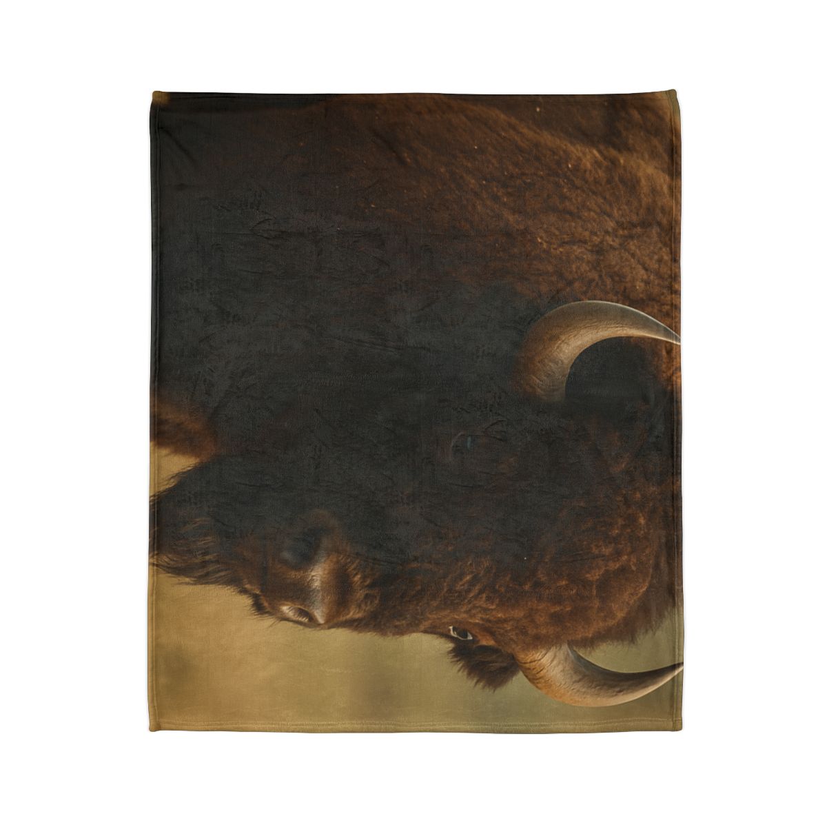 Thunder Stillness American Bison soft fleece blankets