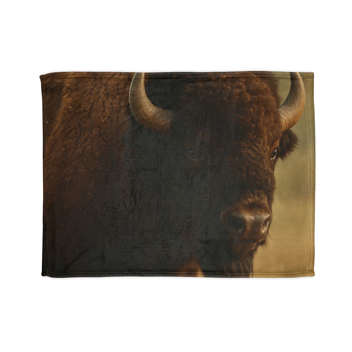 Thunder Stillness American Bison soft fleece blankets