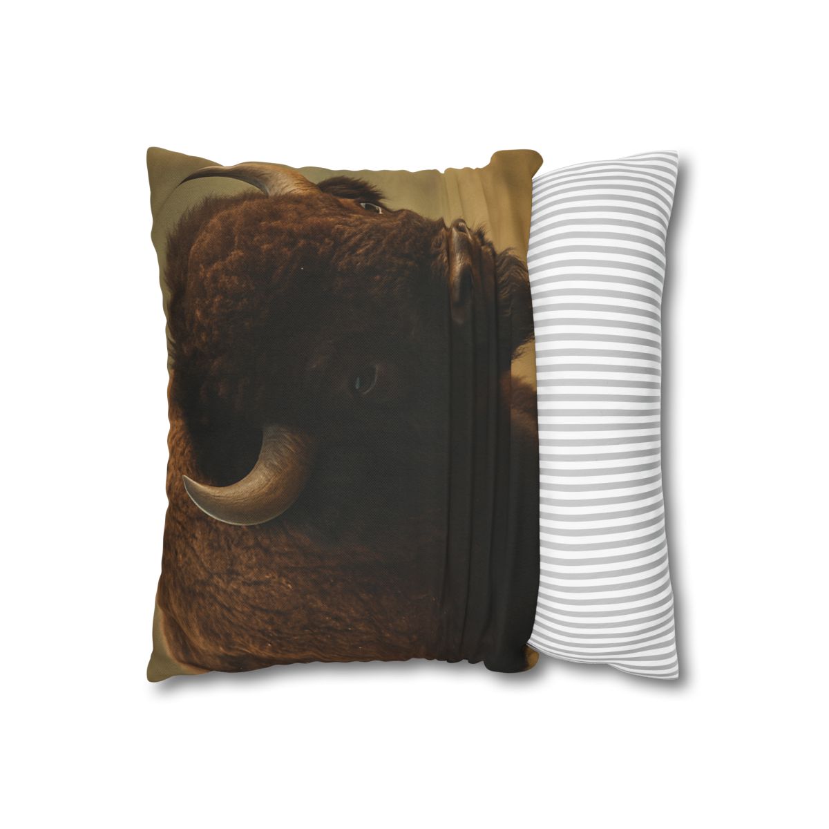 Thunder Stillness American Bison soft cotton pillow cases