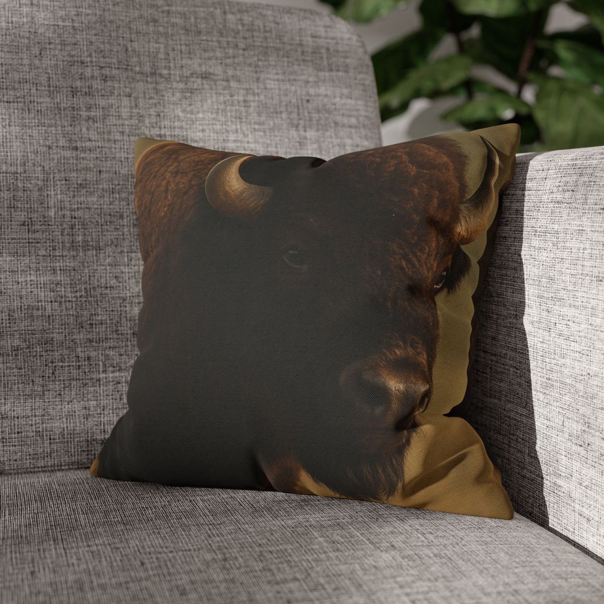 Thunder Stillness American Bison soft cotton pillow cases