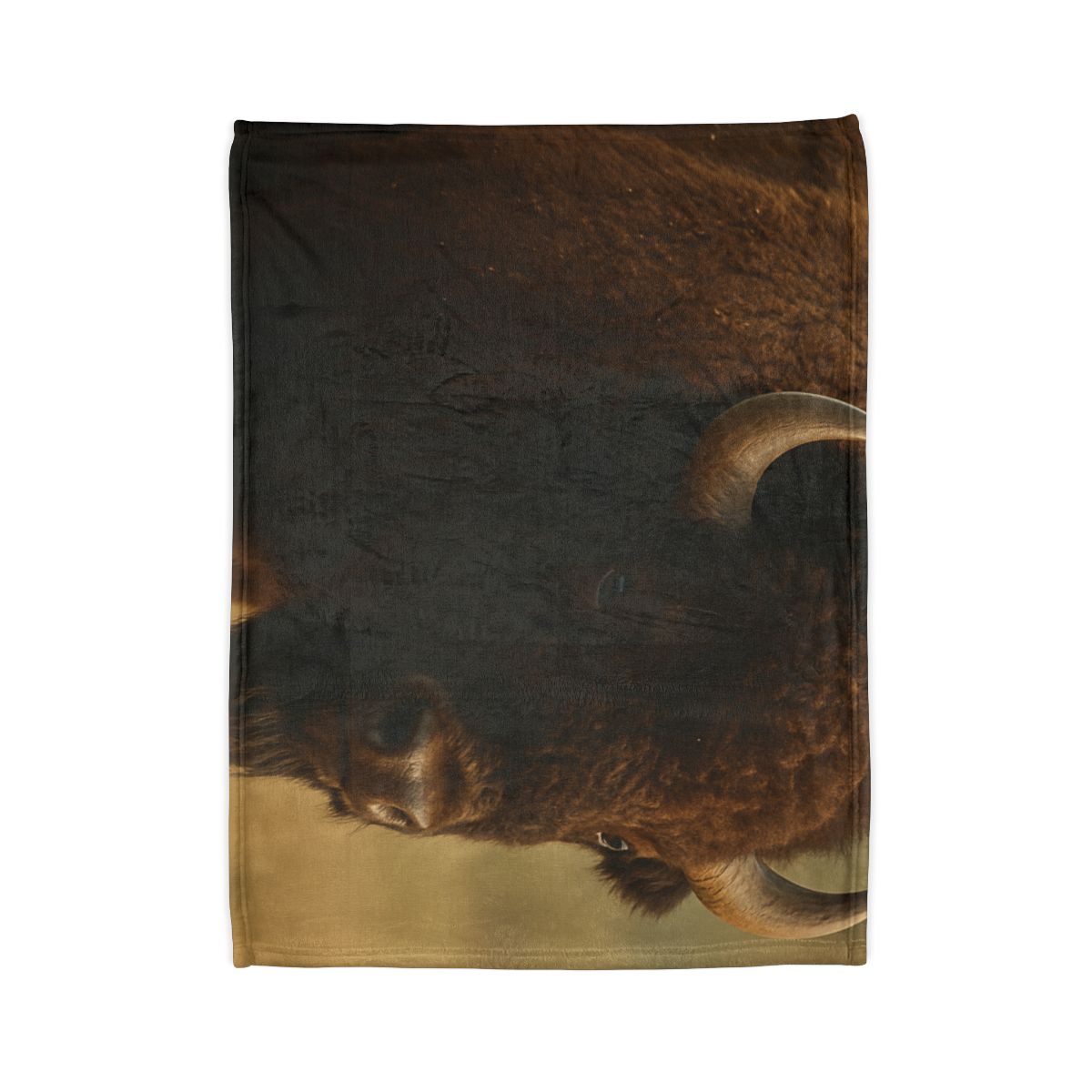 Thunder Stillness American Bison soft fleece blankets