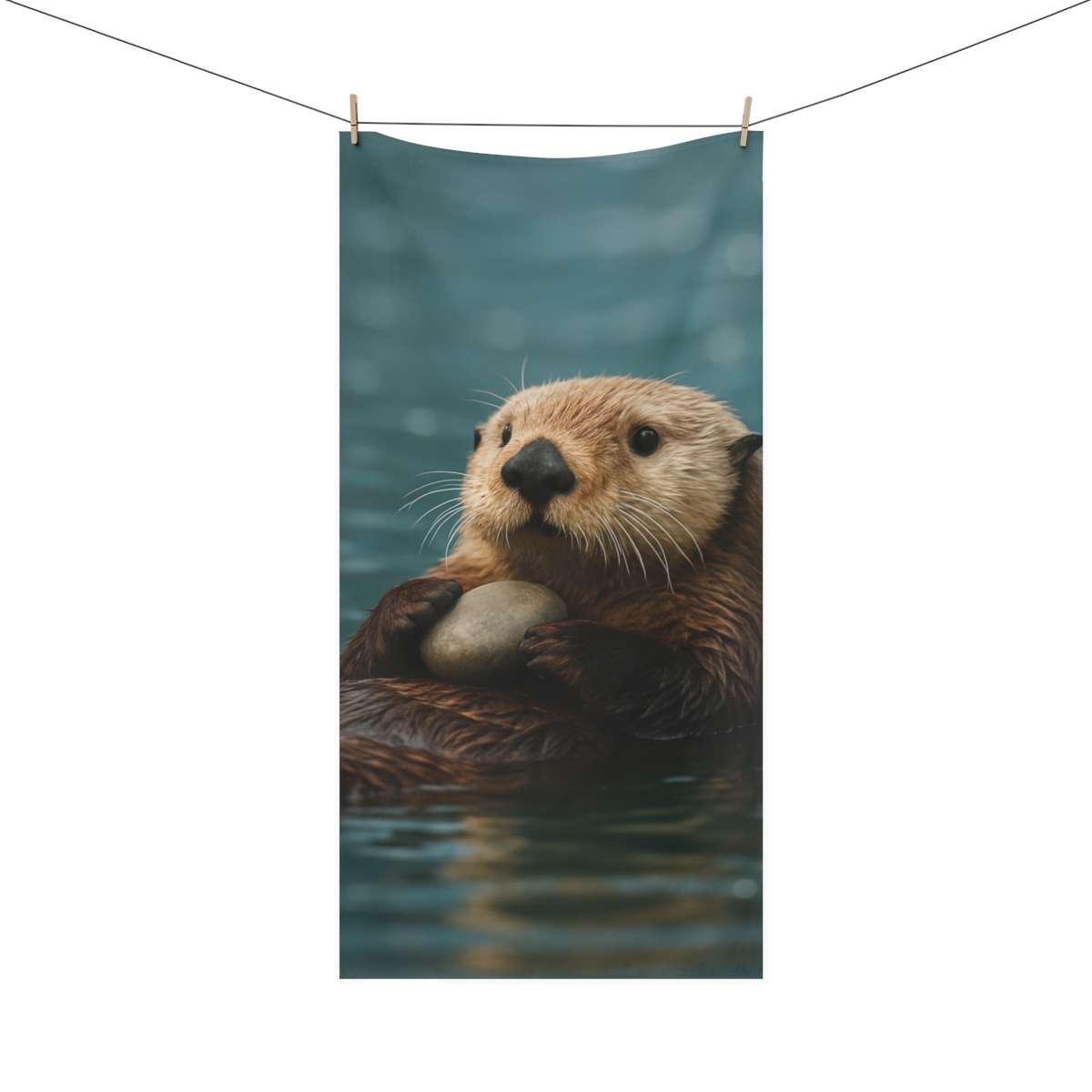 Tidal Drift Sea Otter comfortable face towels