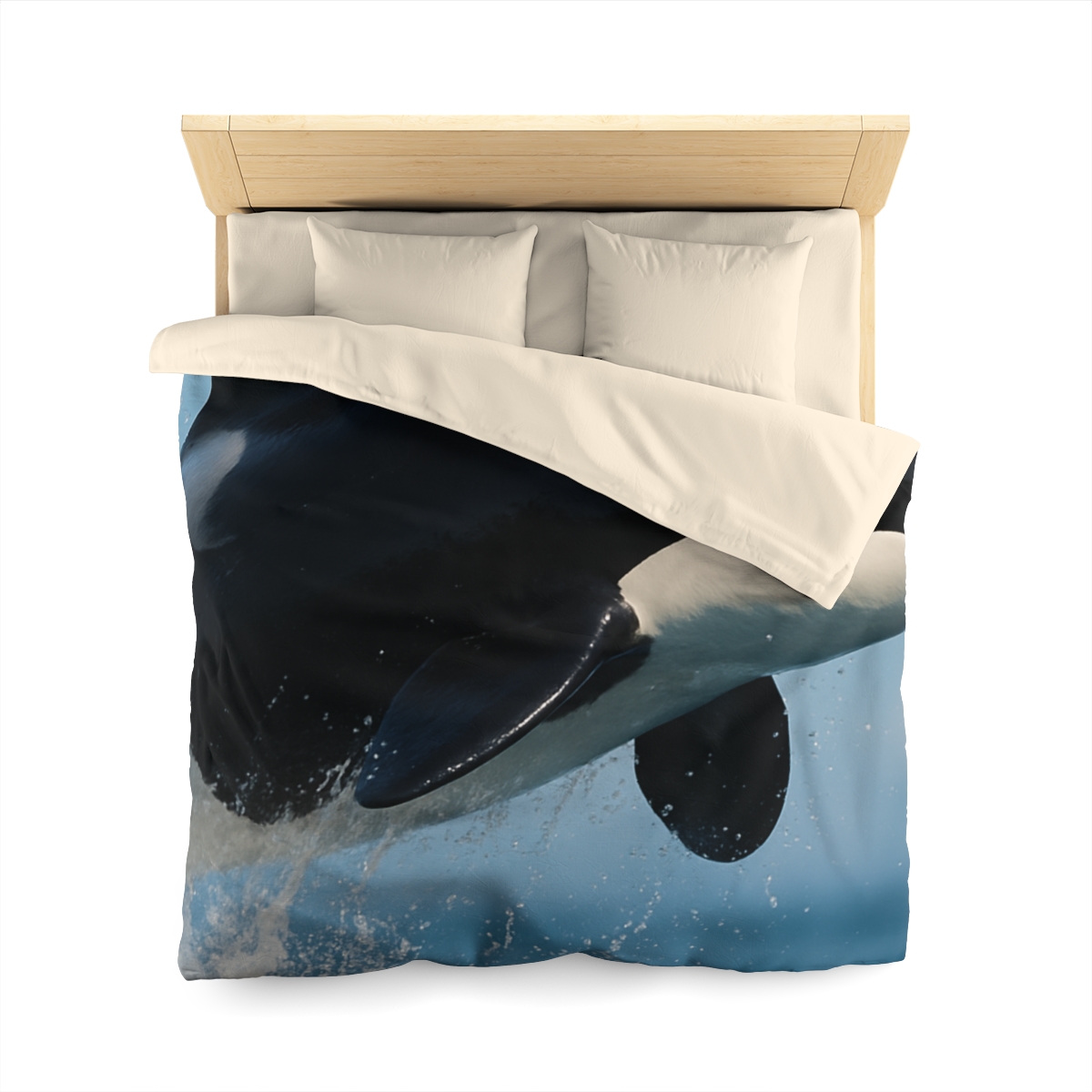 Tidal Monarch Orca custom duvets