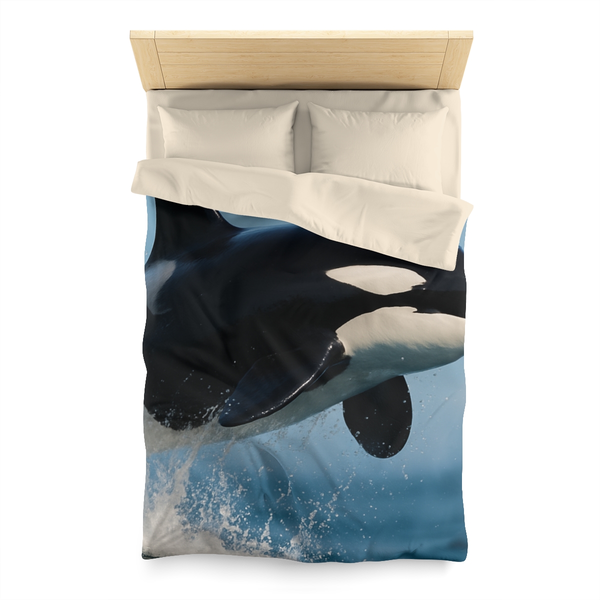 Tidal Monarch Orca custom duvets