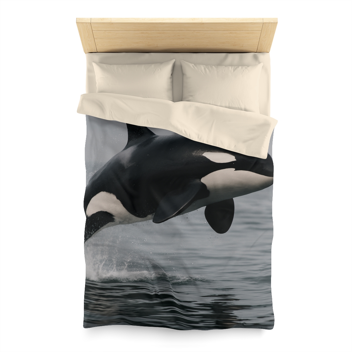 Tidal Monarch Orca custom duvets