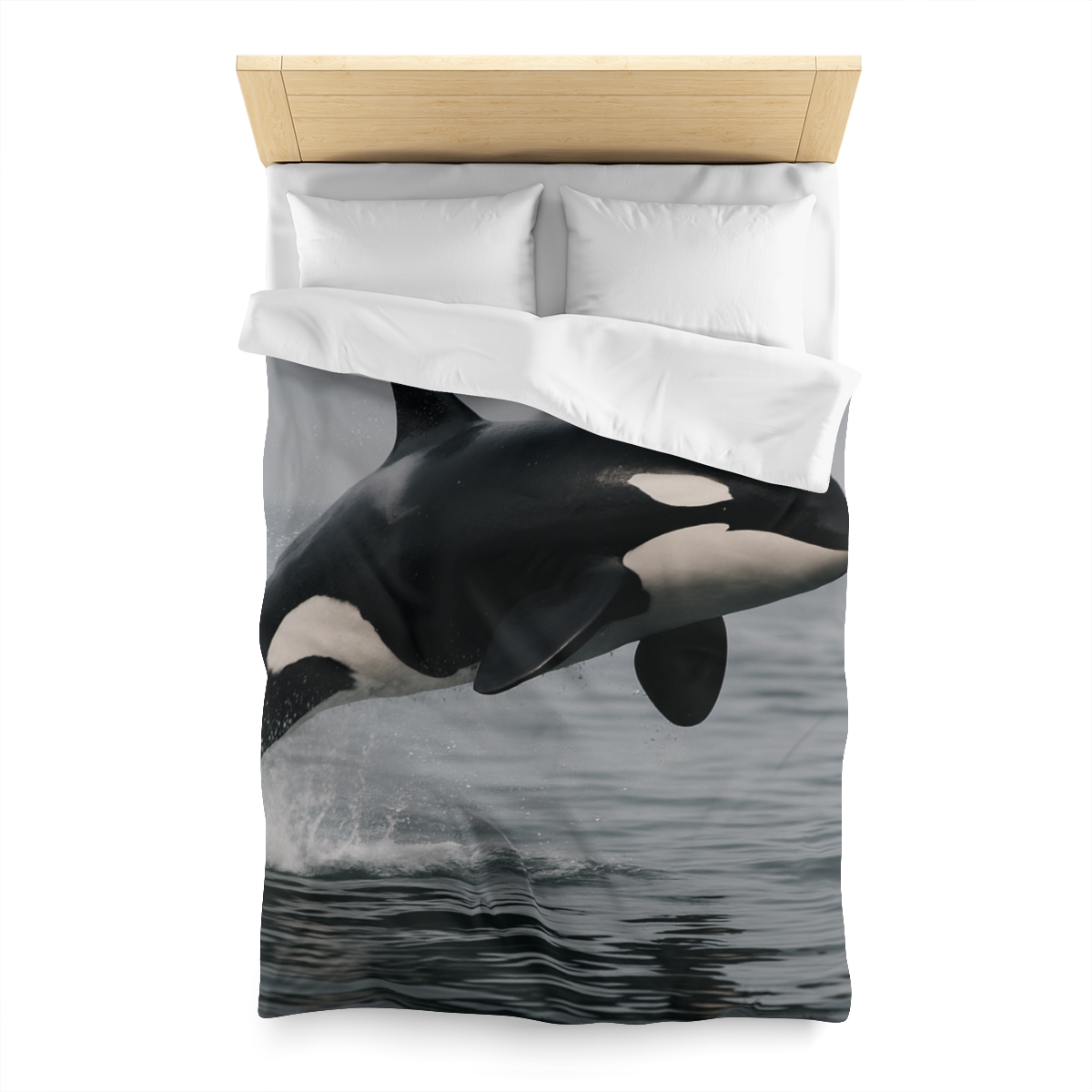 Tidal Monarch Orca custom duvets