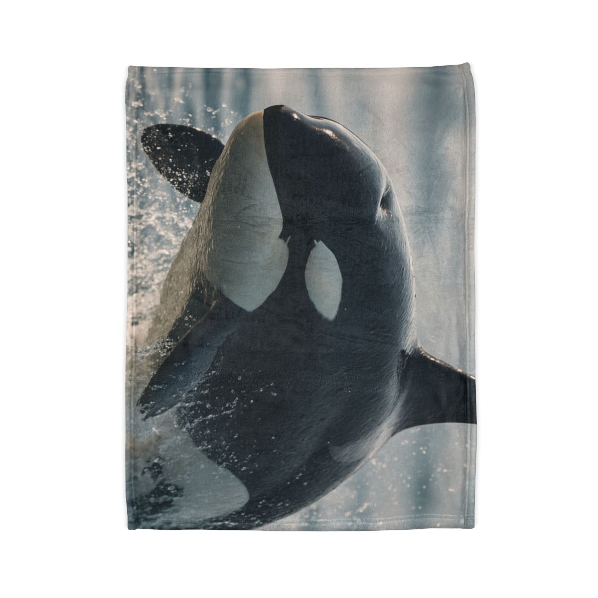 Tidal Monarch Orca personalized cozy blankets