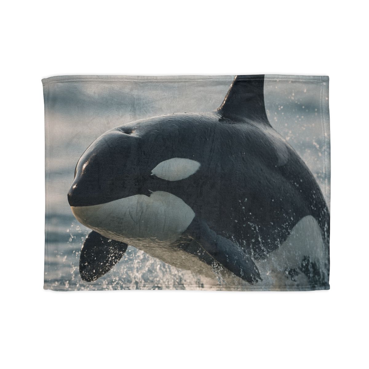 Tidal Monarch Orca personalized cozy blankets