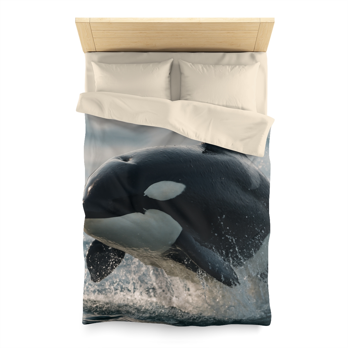 Tidal Monarch Orca custom duvets