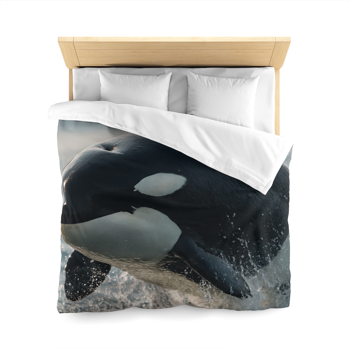 Tidal Monarch Orca custom duvets