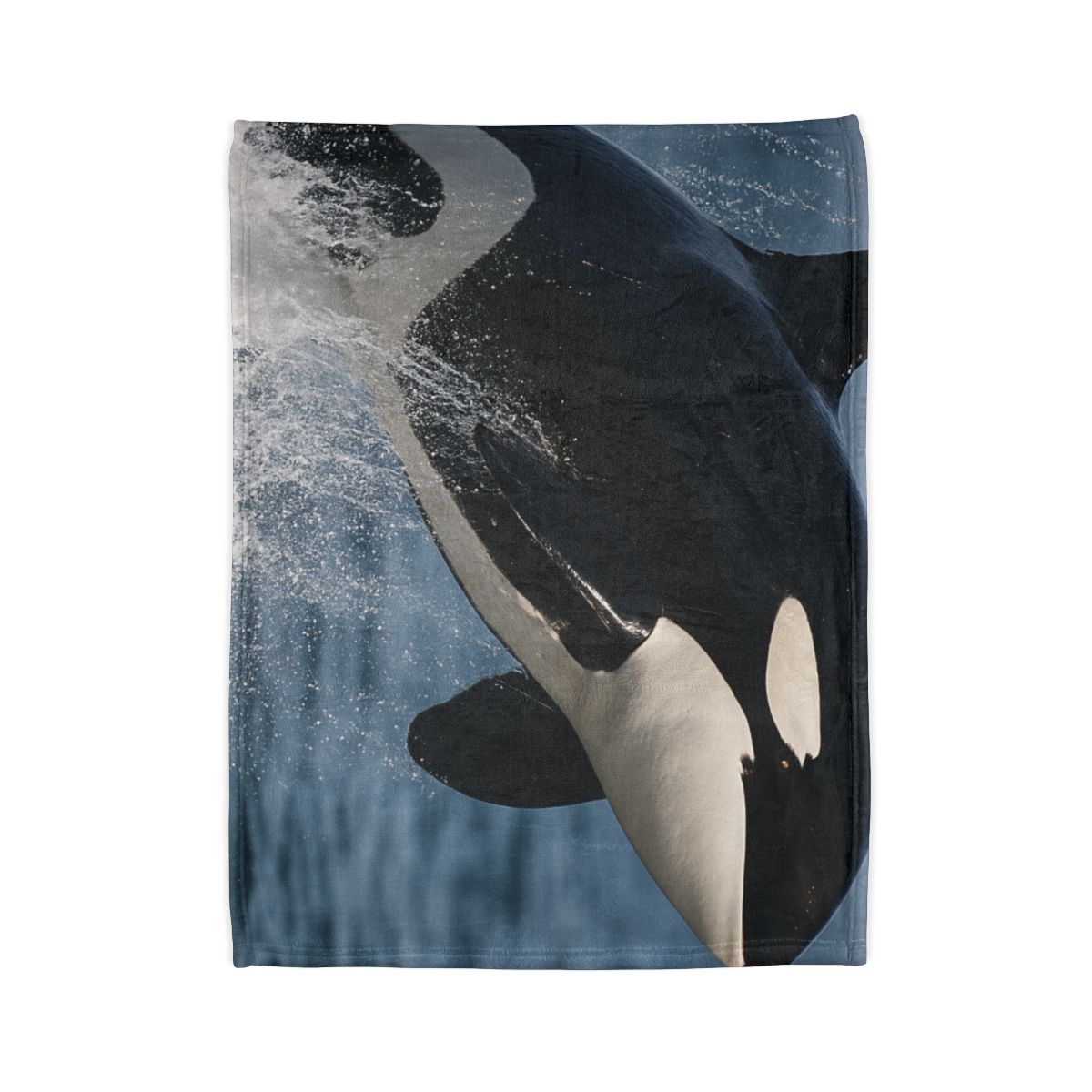 Tidal Monarch Orca soft fleece blankets