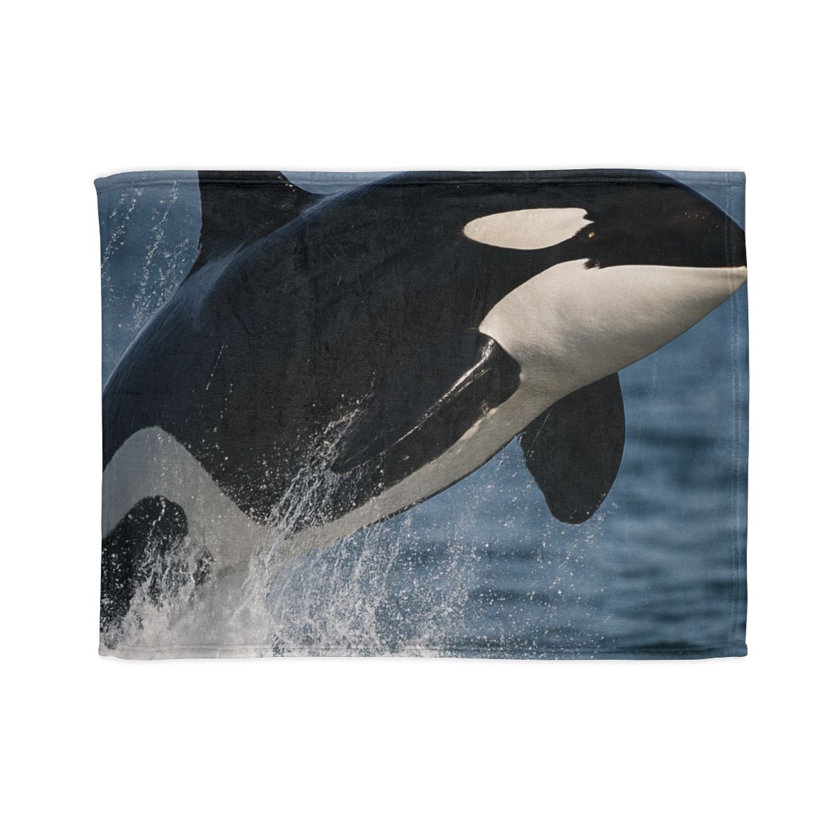 Tidal Monarch Orca soft fleece blankets