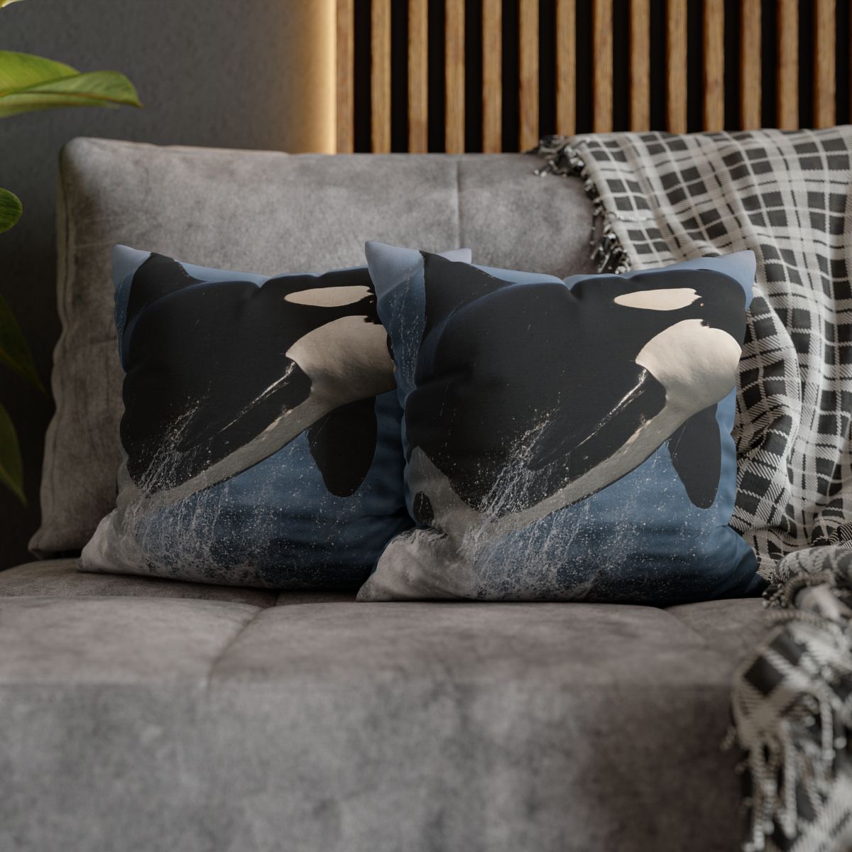 Tidal Monarch Orca stylish decorative pillowcases