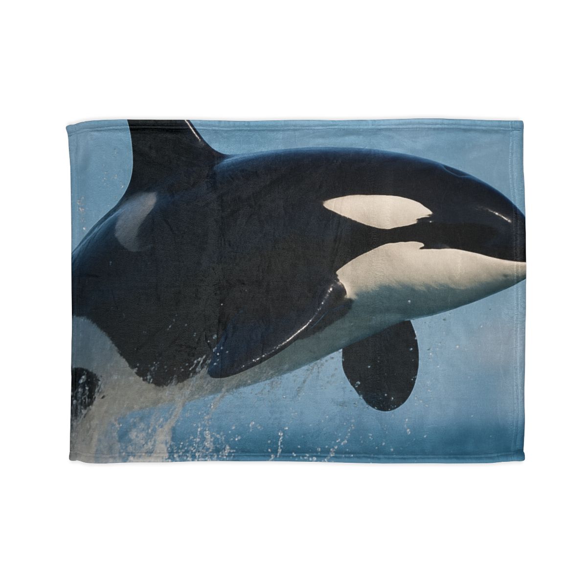 Tidal Monarch Orca soft fleece blankets