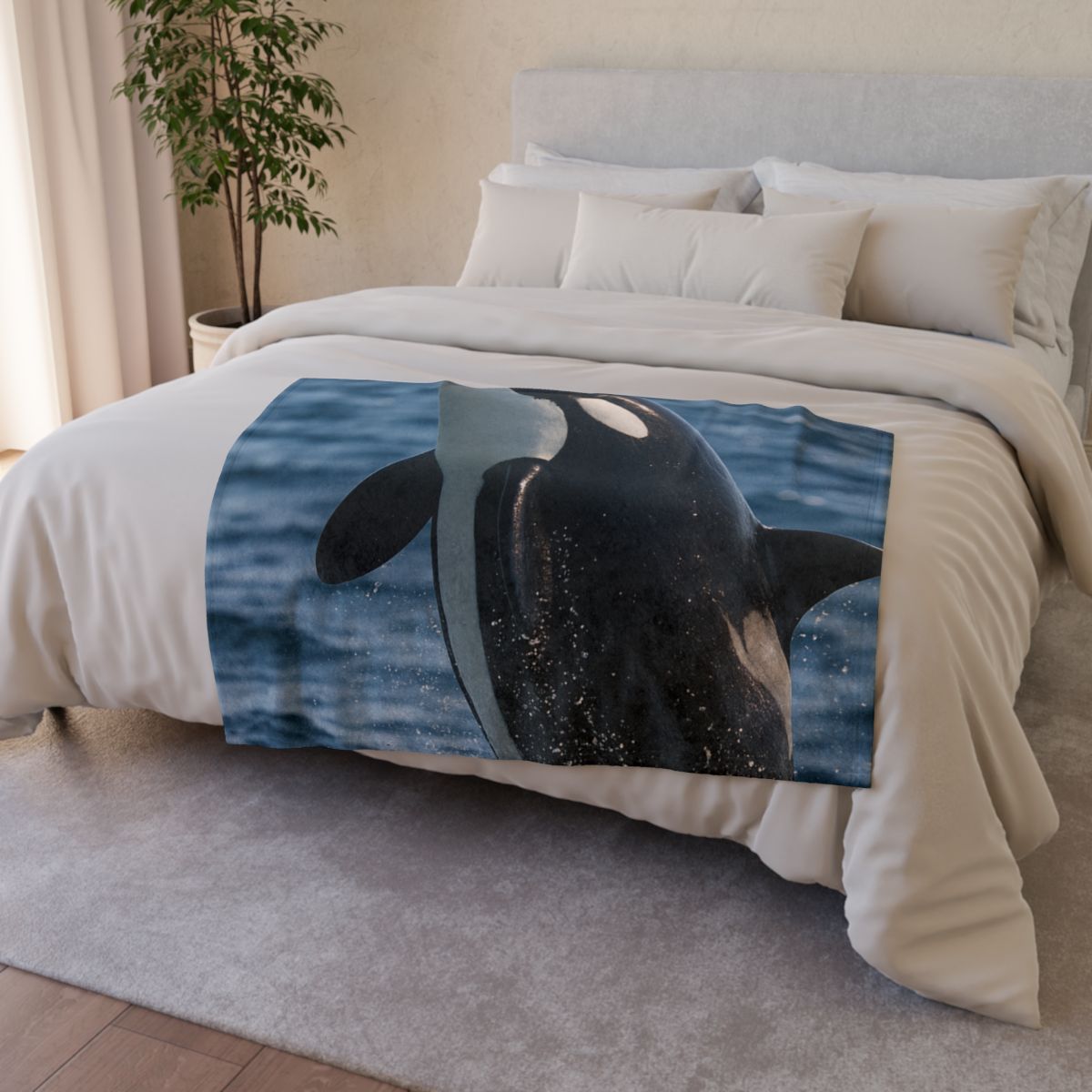 Tidal Monarch Orca unique gift blanketscustom blankets