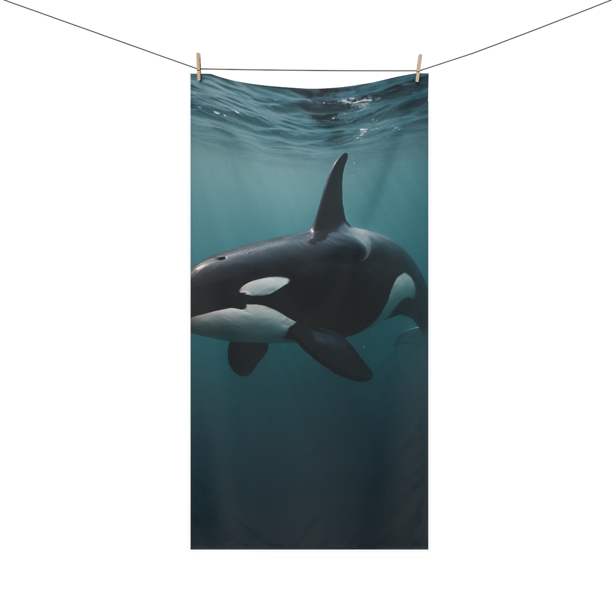 Tidal Phantom Orca decorative home towels