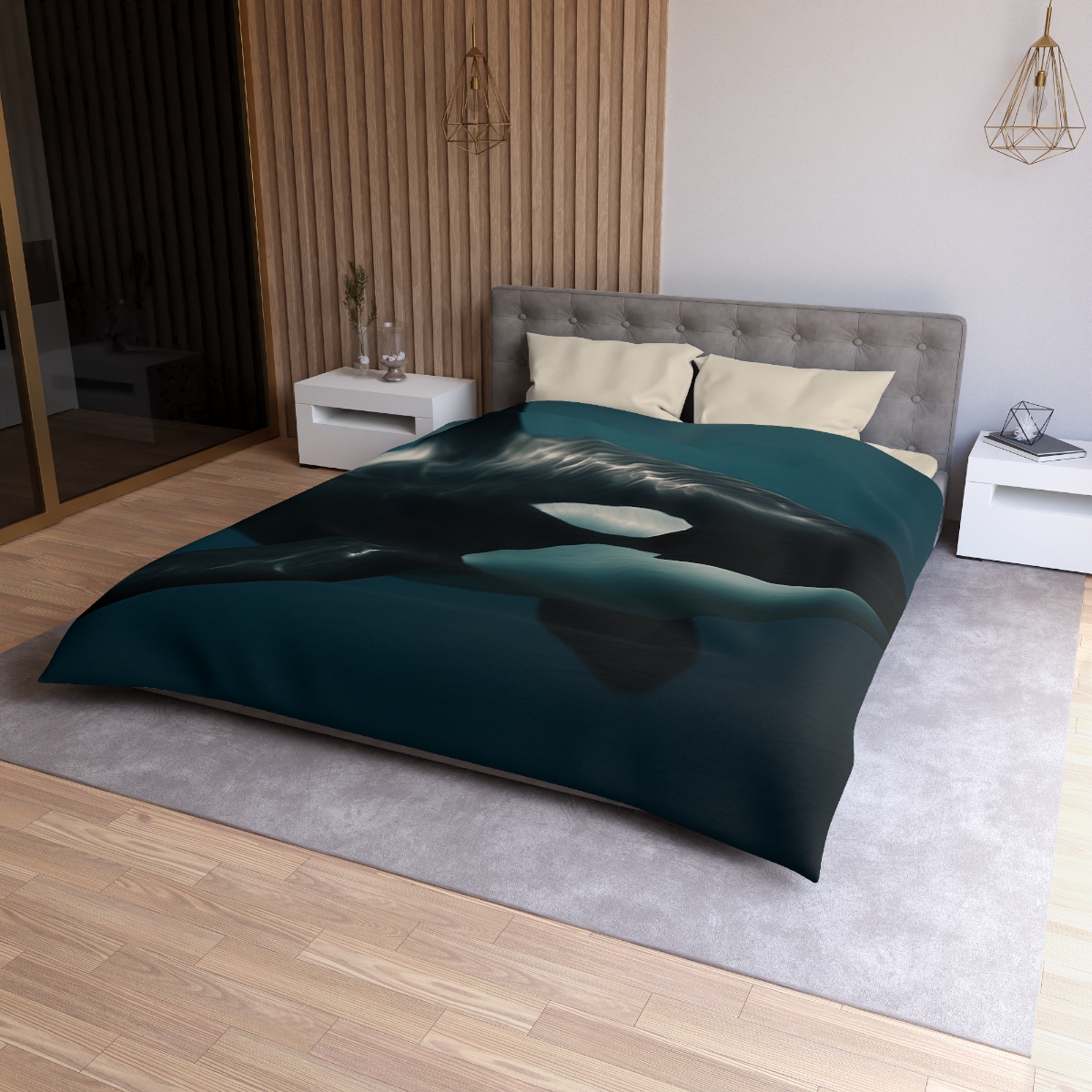 Tidal Shadow Orca duvets for gifts