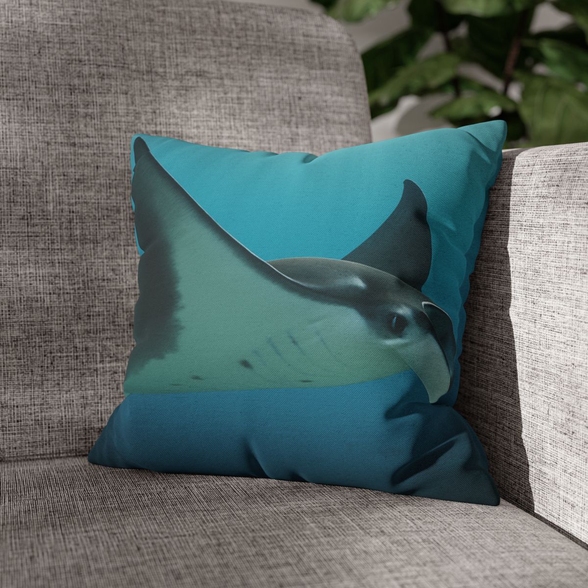 Tidal Wings Reef Manta Ray unique gift pillow cases