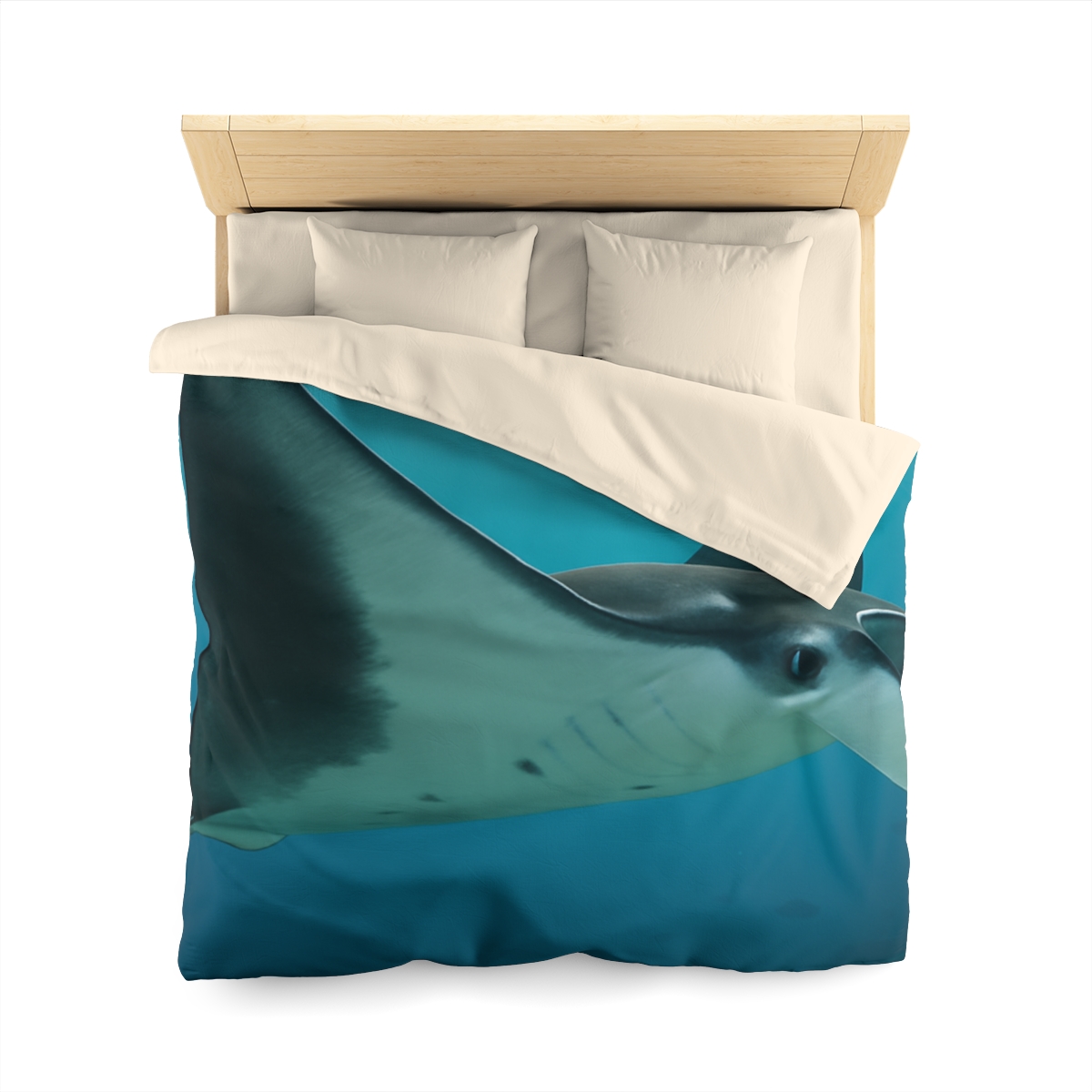 Tidal Wings Reef Manta Ray trendy bedroom duvets